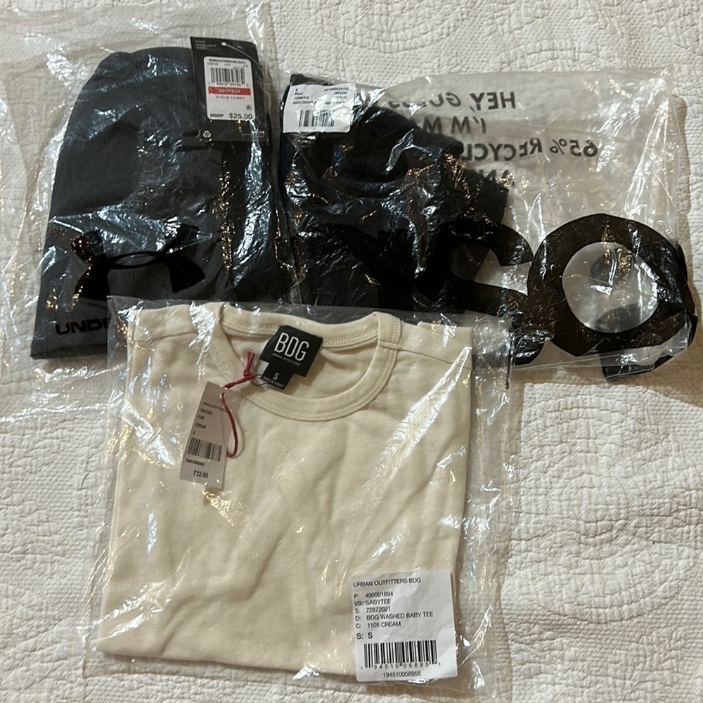 Under Armour, ASOS, BDG Bundle Active Wear. NWT XS/S